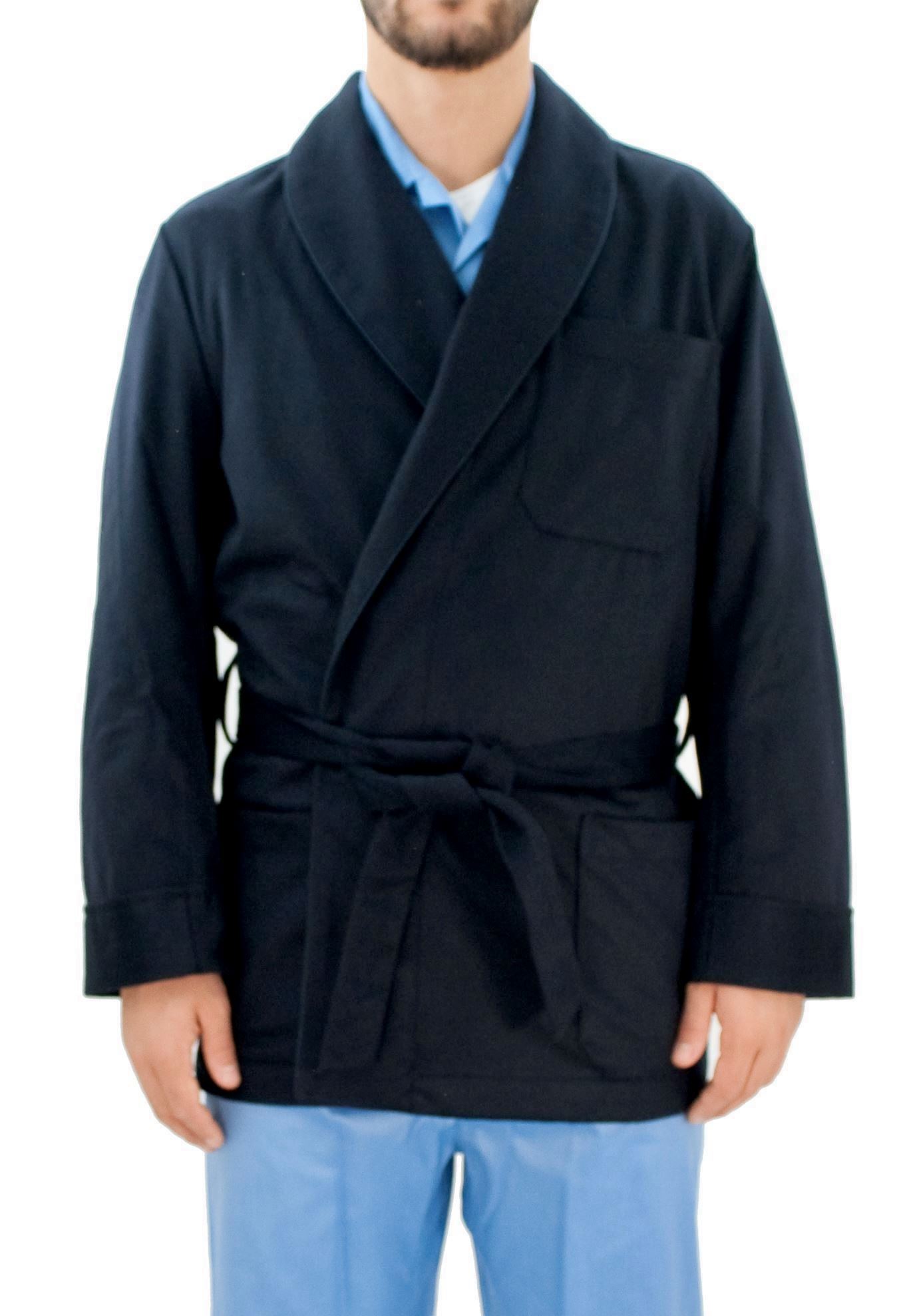 Picture of WOOL/CASHMERE BLUE SMOKING JACKET