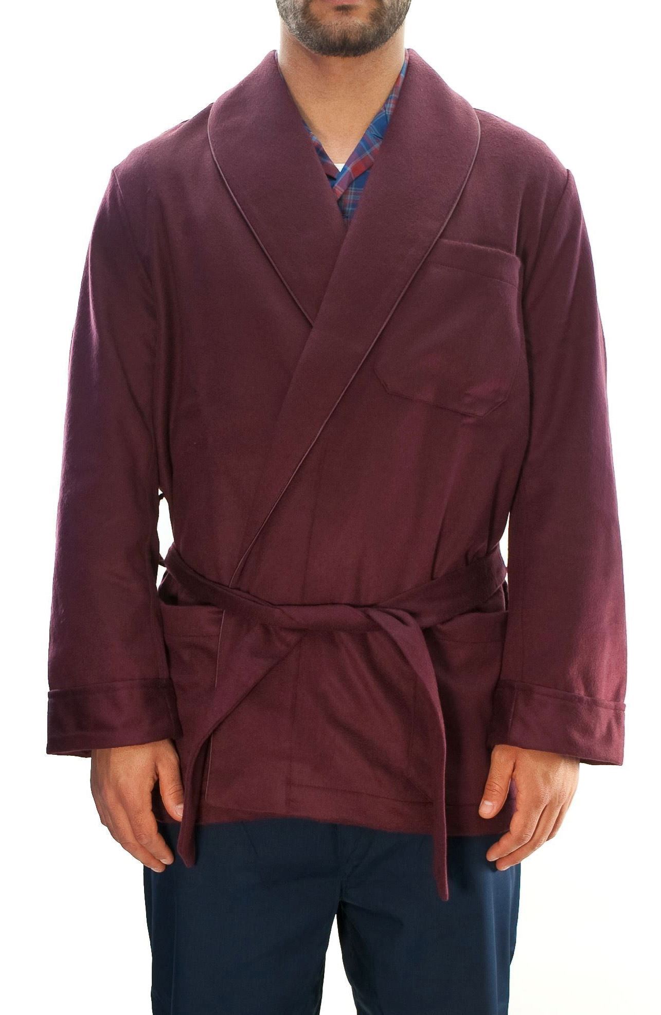 Picture of Burgundy smoking jacket