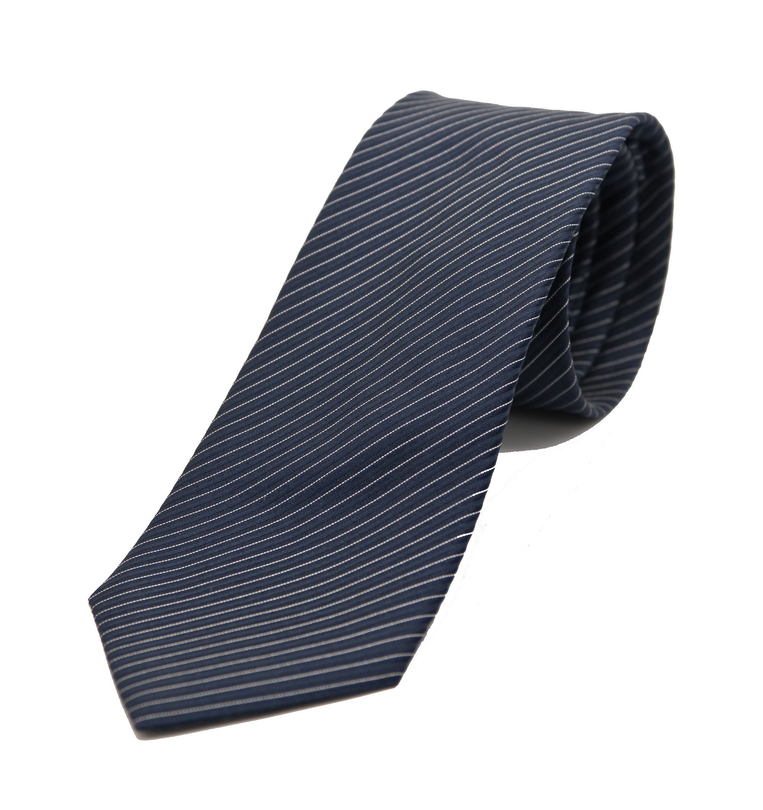 Immagine di Cravatta a righe fondo blu