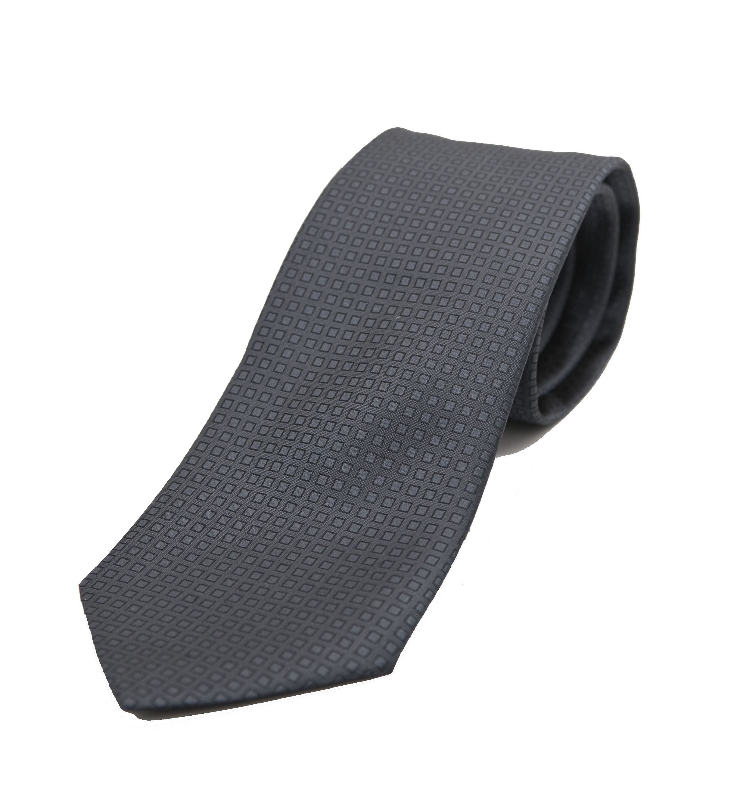 Picture of Dark grey patterned tie