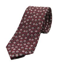 Picture of Patterned tie burgundy background
