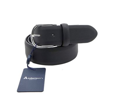 Picture of Black leather seamless belt
