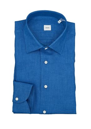 Immagine di Camicia in lino lavato blu