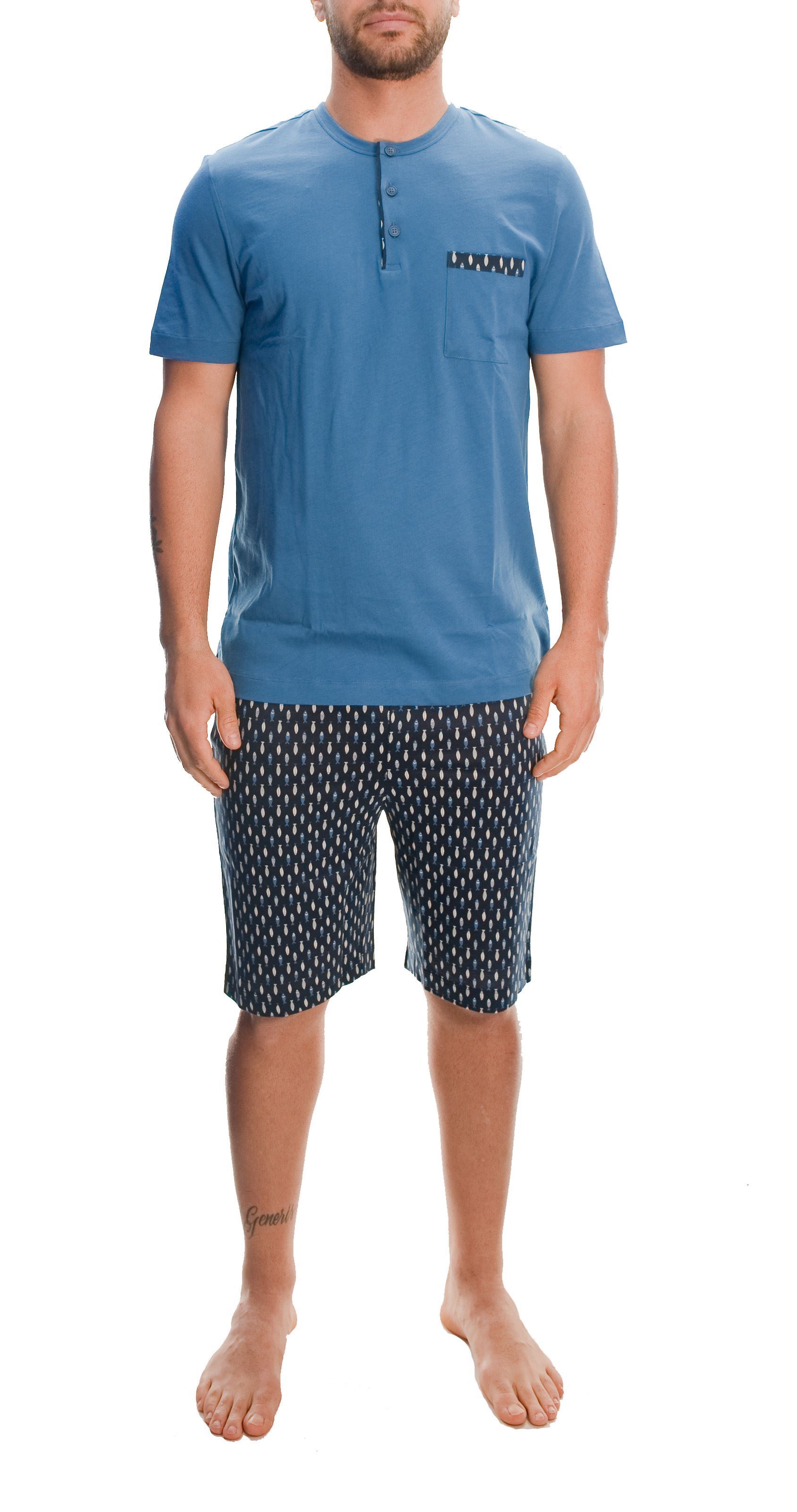 Picture of Short pajamas with light-blue background