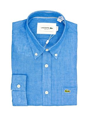 Immagine di Camicia in lino azzurra