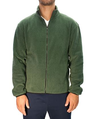 Picture of Green fleece smoking jacket