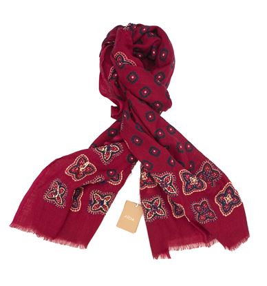 Picture of Scarf with burgundy background