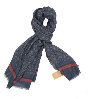 Picture of Modal scarf blue background