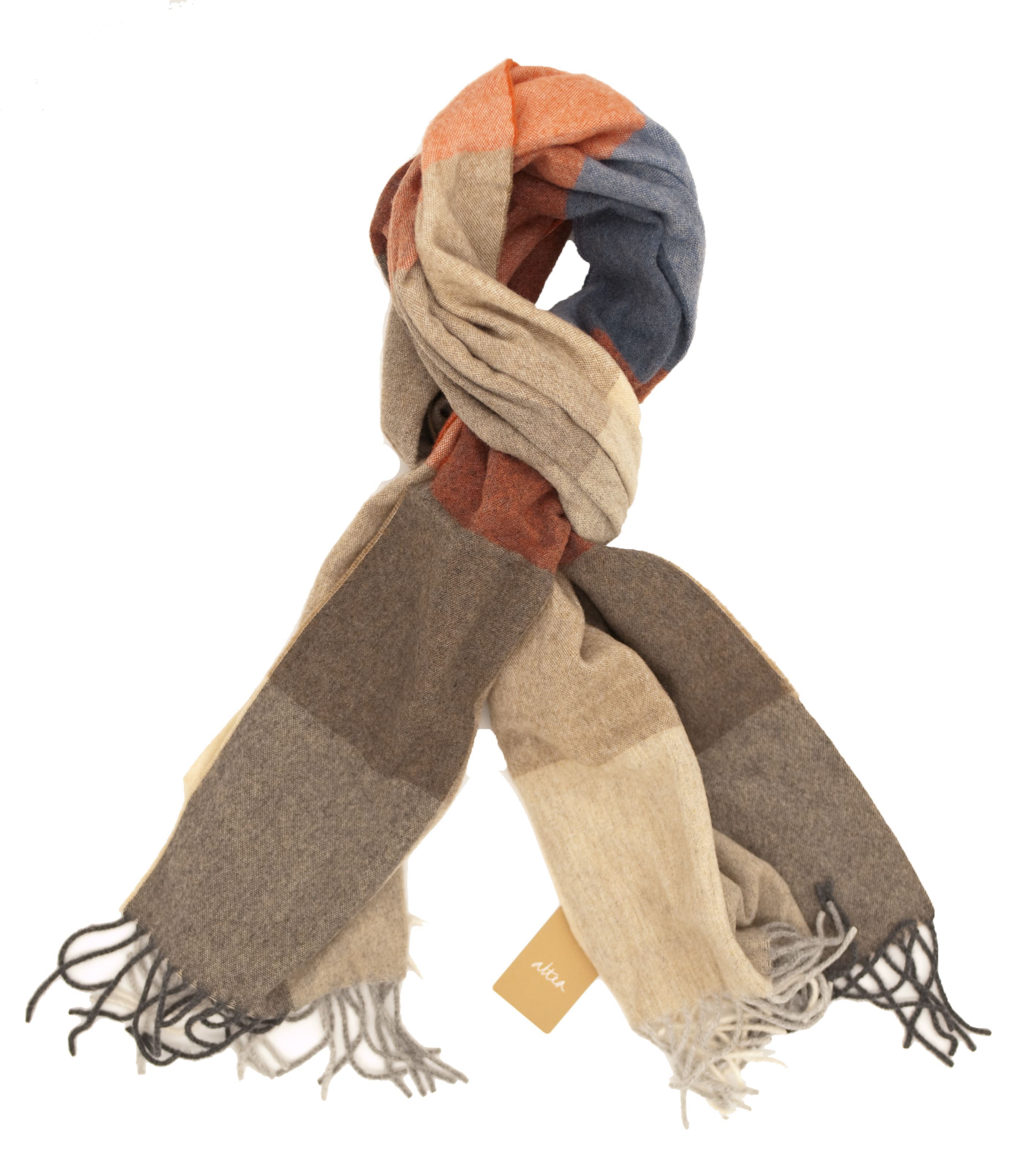 Picture of Beige checked scarf