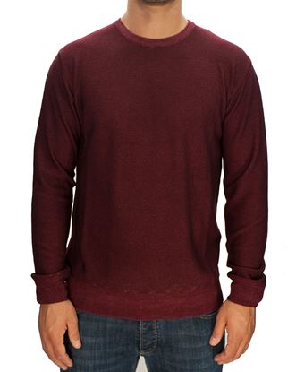 Picture of Delavé burgundy-colored wool crewneck