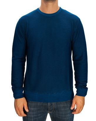 Picture of Delavé blue-colored wool crewneck