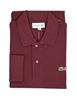 Picture of Long-sleeved polo Colour burgundy chiné