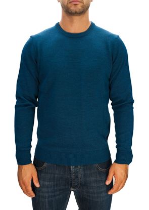 Picture of Trefili® Merino wool light blue crewneck