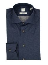 Picture of Patterned Shirt Blue Background