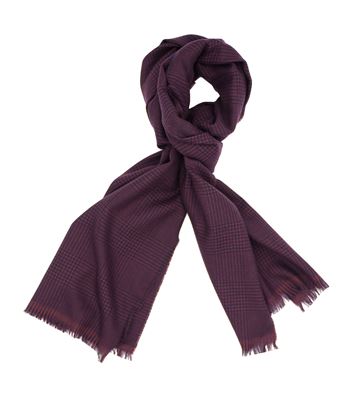 Picture of Wool scarf with burgundy background