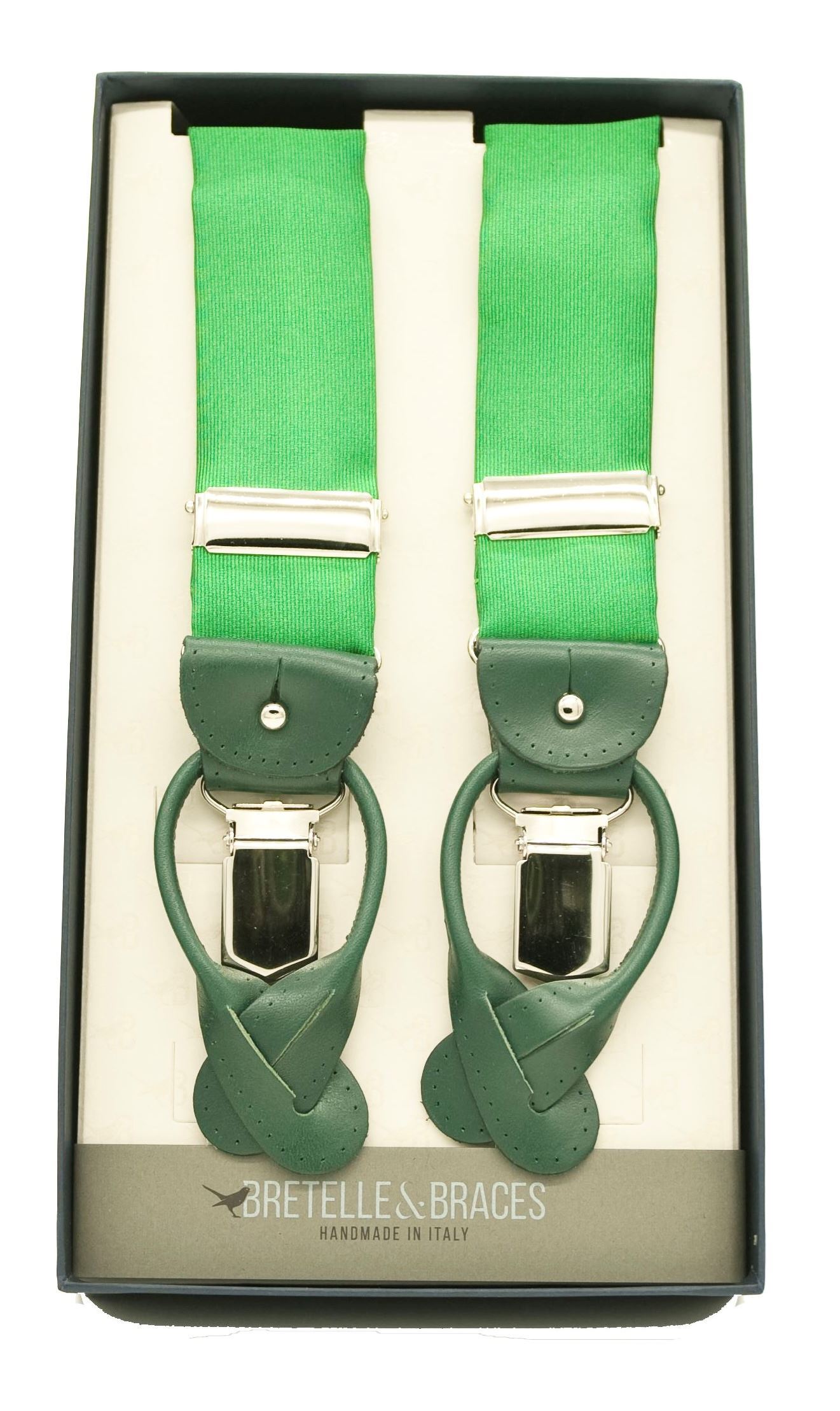 Picture of Silk braces green background