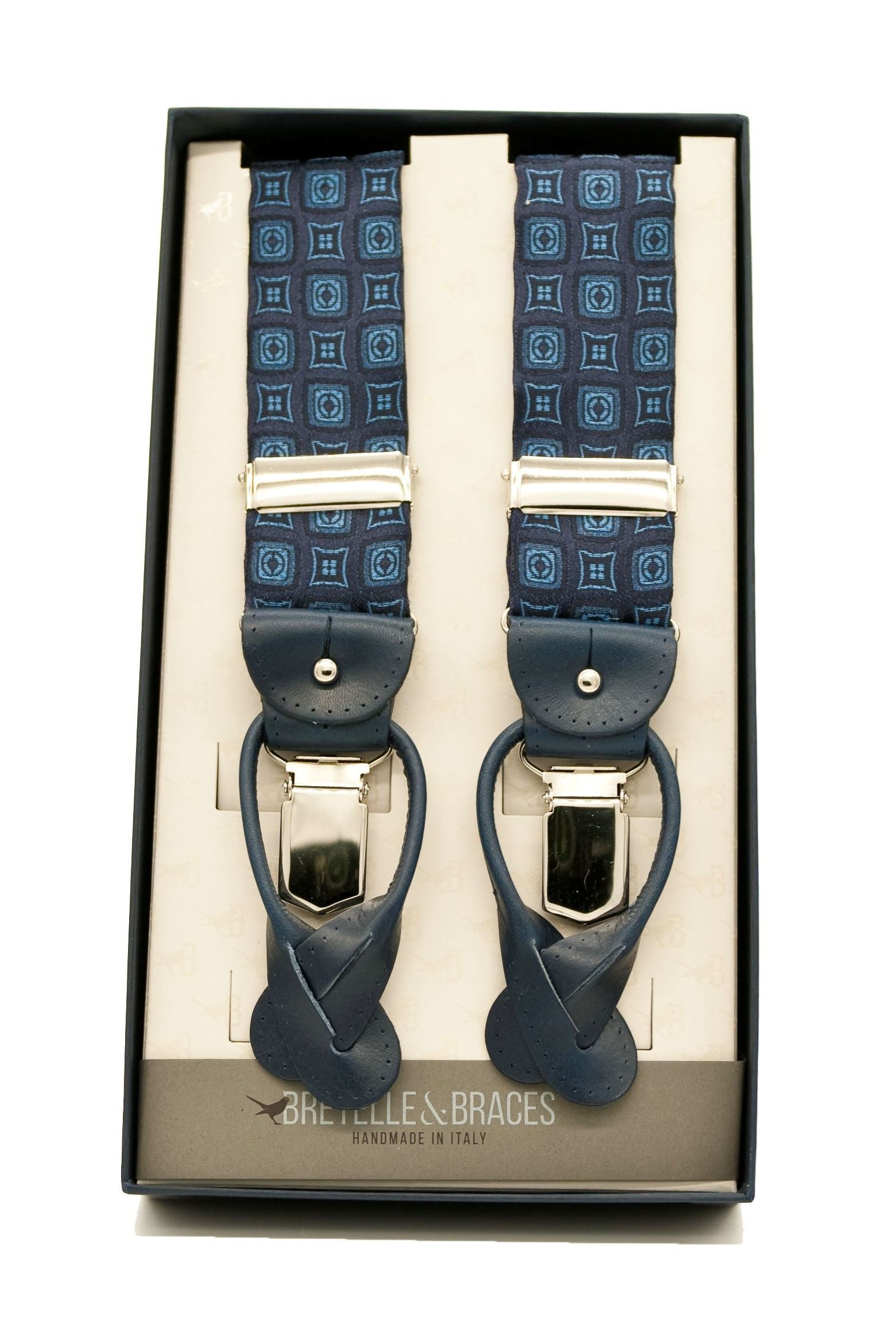 Picture of Silk braces Blue background