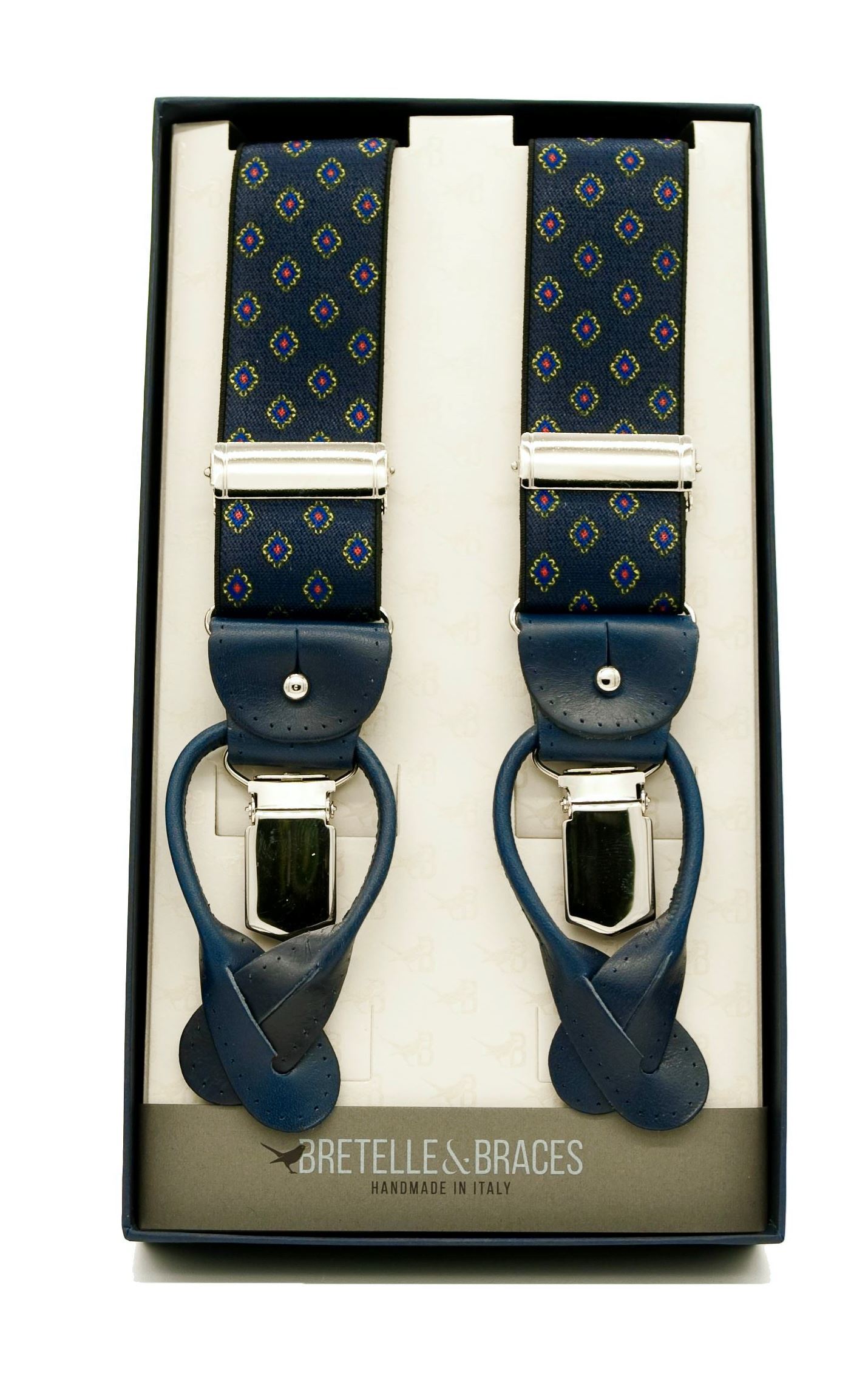 Immagine di Bretelle elastico doppio aggancio blu