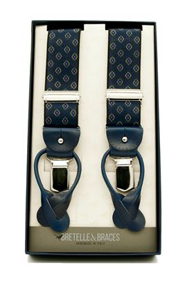 Immagine di Bretelle elastico doppio aggancio blu