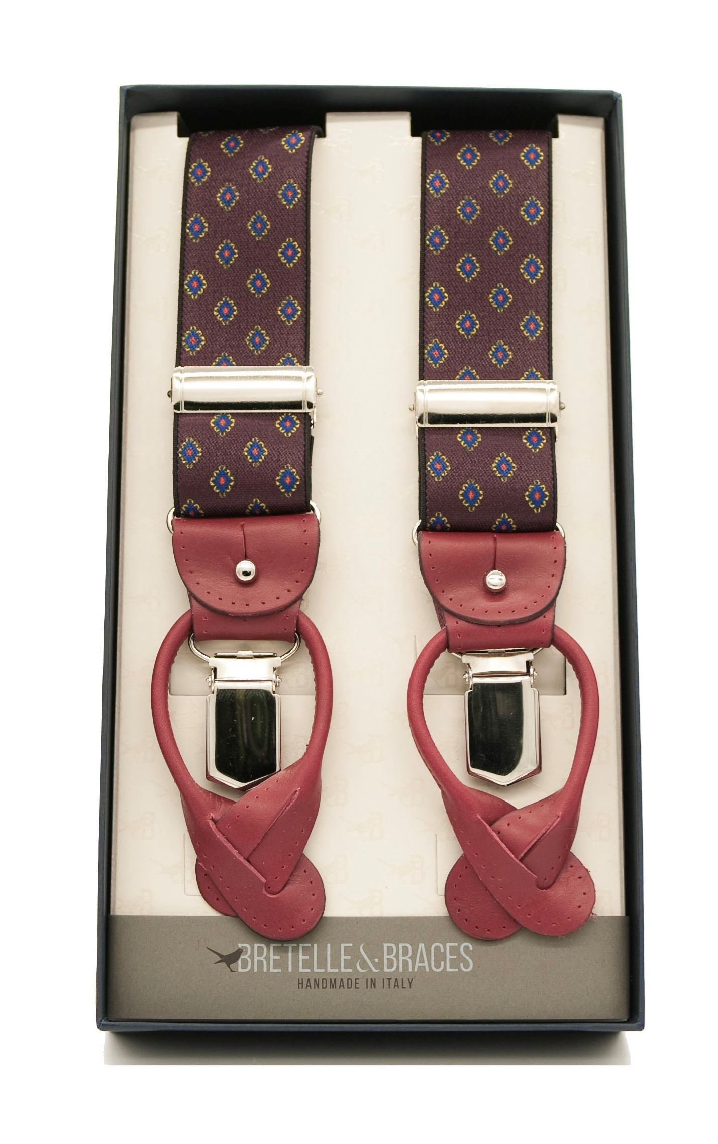 Picture of Elastic braces burgundy background