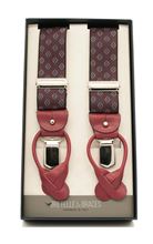 Immagine di Bretelle elastico doppio aggancio bordeaux