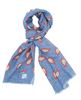 Picture of Firenze Wool scarf with light blue background