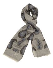 Picture of Siena Wool scarf with grey background