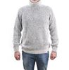 Picture of Turtleneck sweater with white background and blue malange