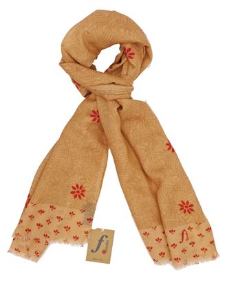 Picture of Torino Wool scarf with beige background