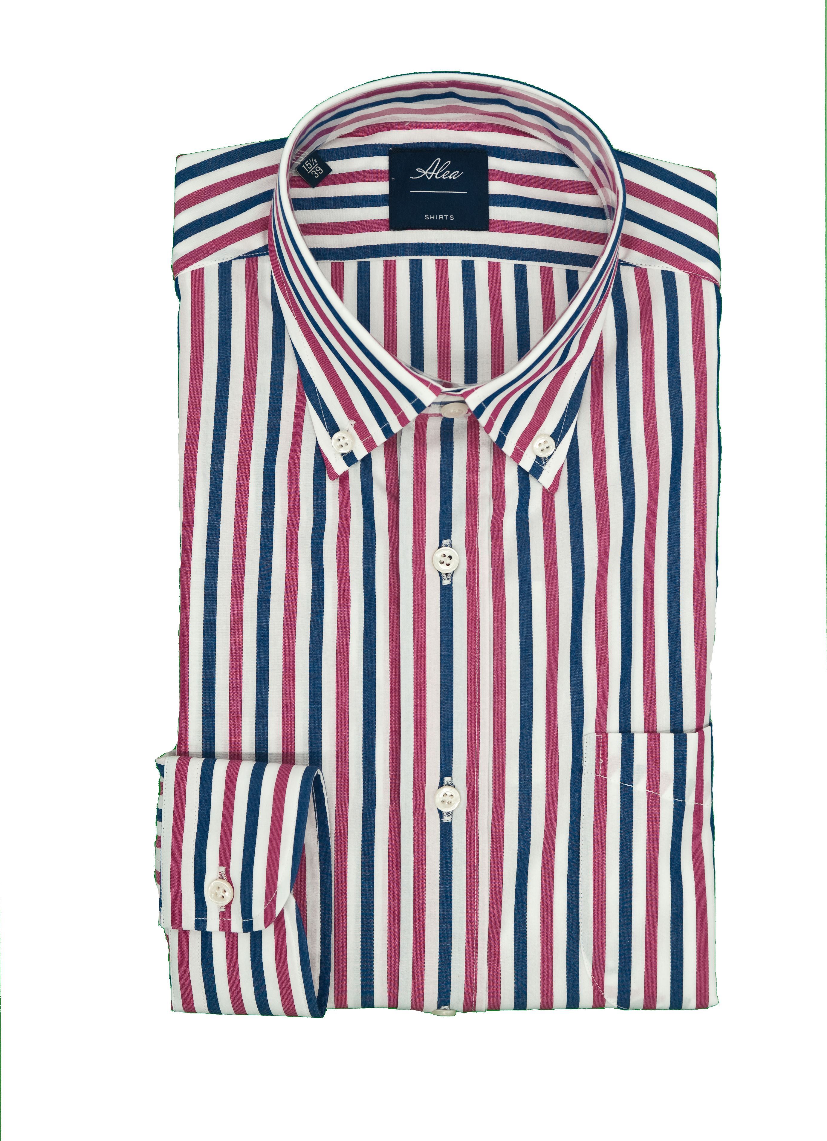 Picture of Long-sleeved shirt with blue and red stripes