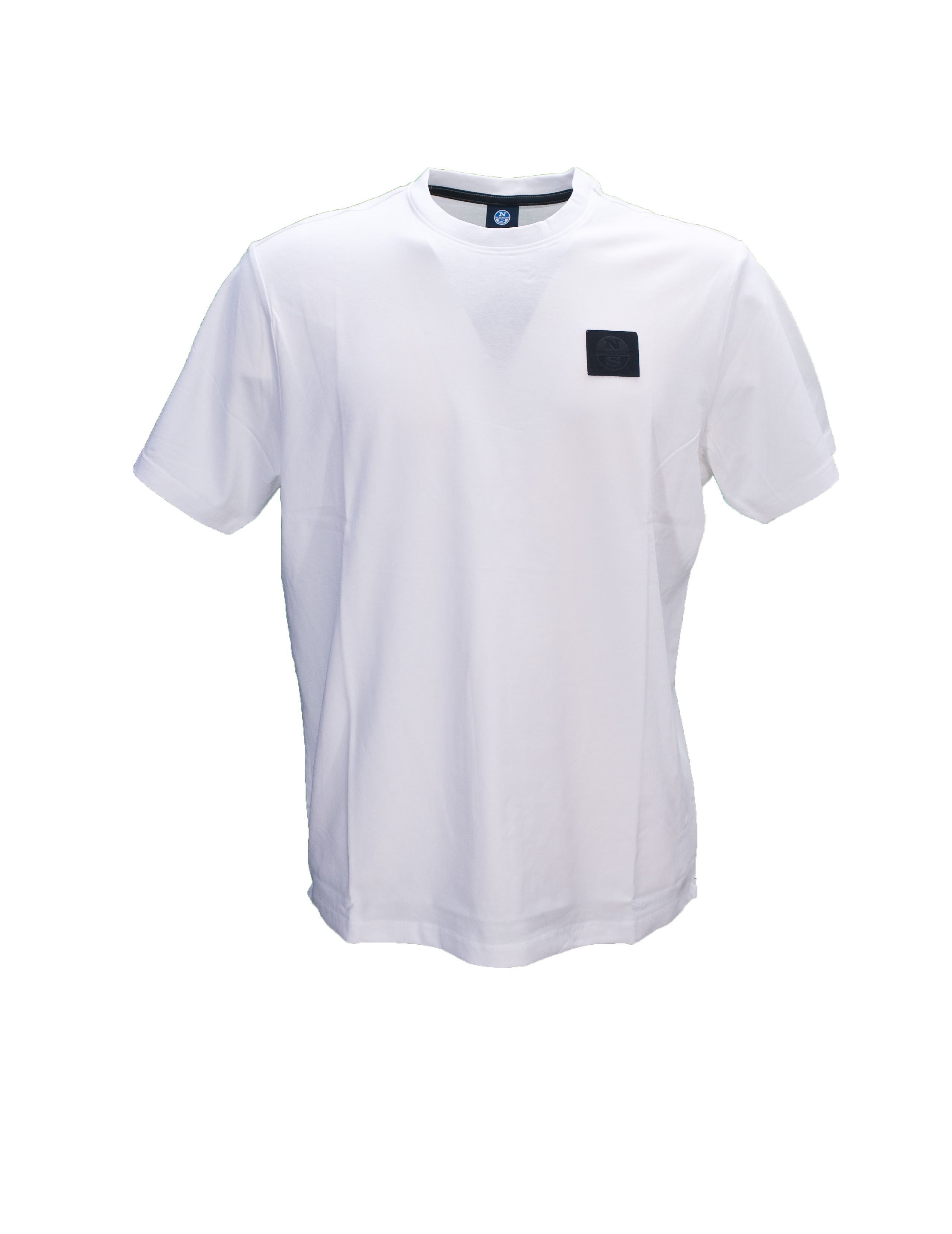 Immagine di T-Shirt base cotone bianca