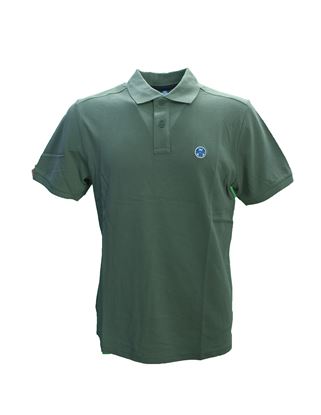 Picture of Military Green short-sleeved piqué polo shirt