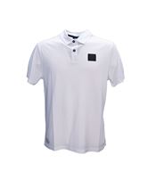 Picture of White polo shirt in technical jersey