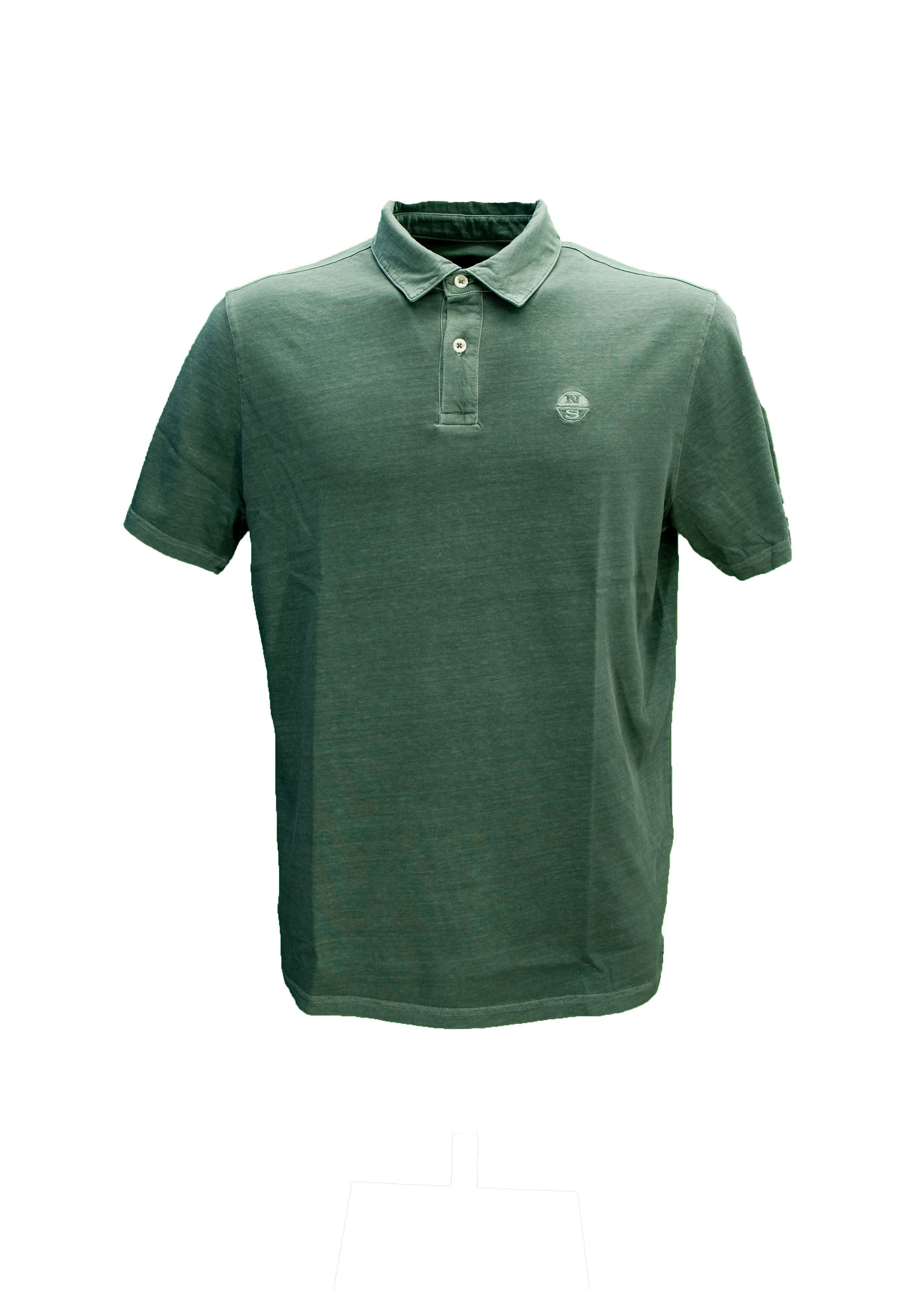 Immagine di Polo Jersey Cotone verde militare