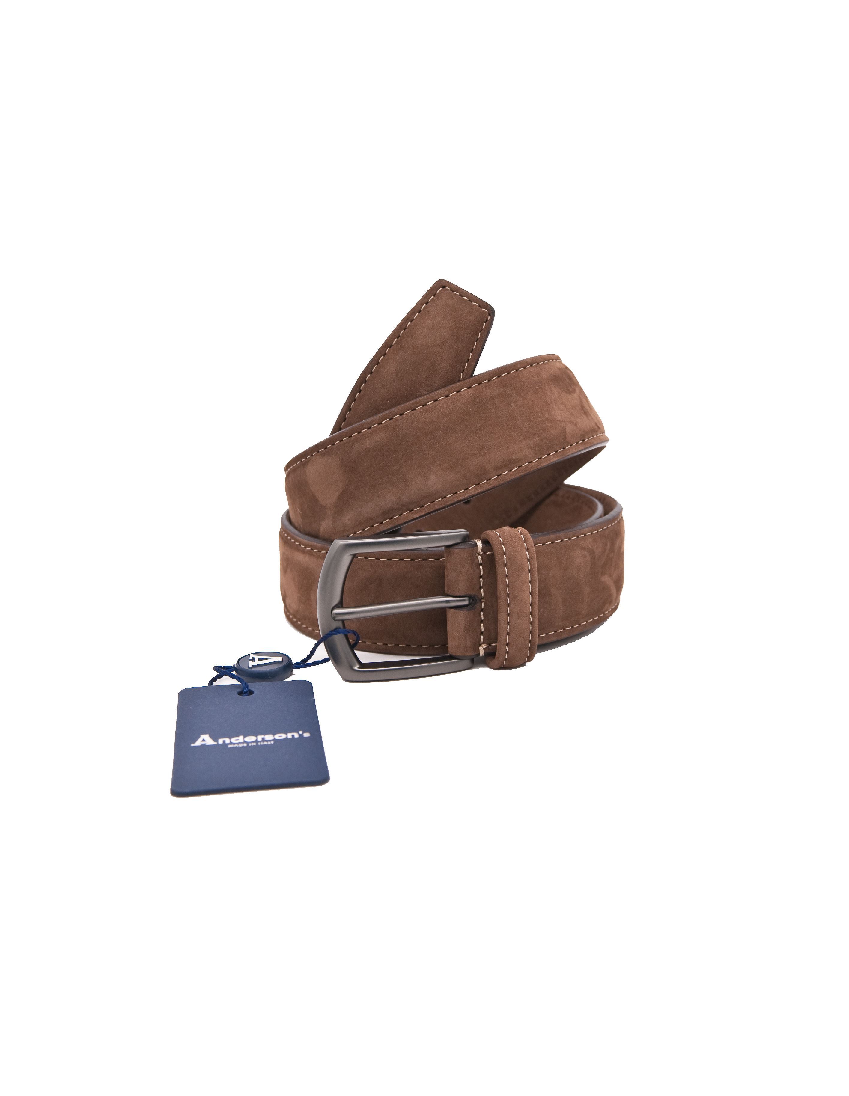 Picture of Brown nabuk leather belt