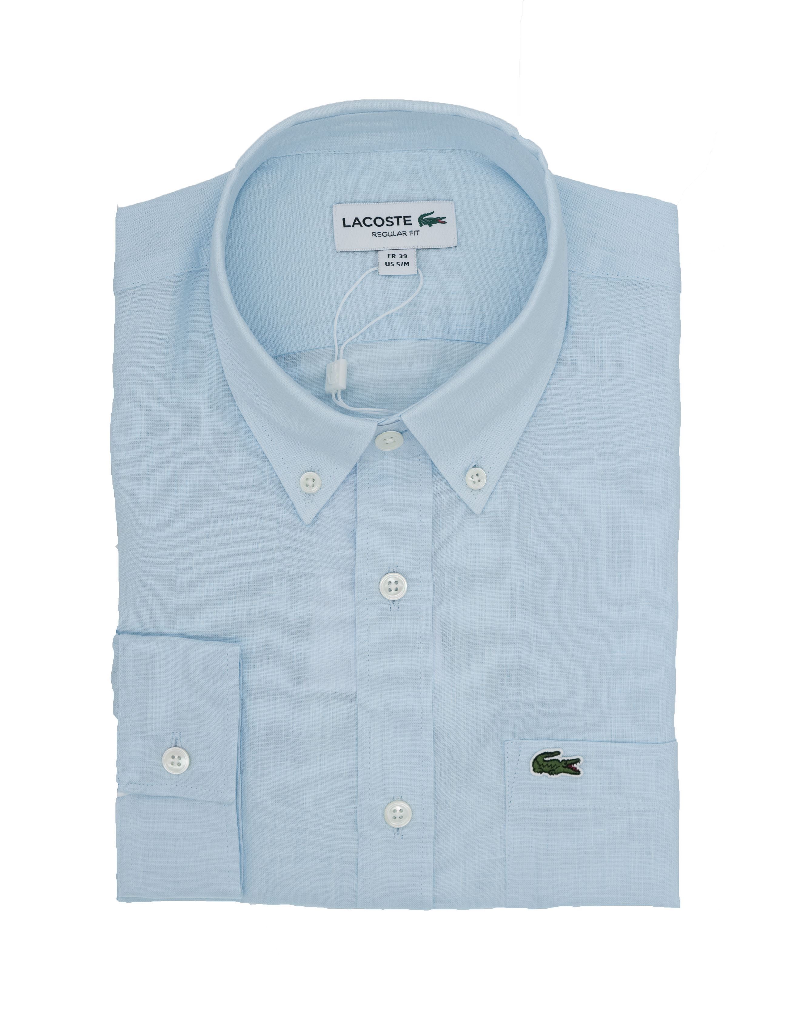 Immagine di Camicia in lino celeste