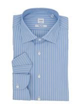 Picture of light blue and white striped shirt