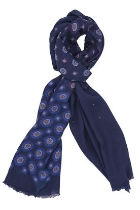 Picture of Blue background summer scarf