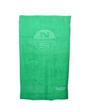 Picture of Green background beach towel