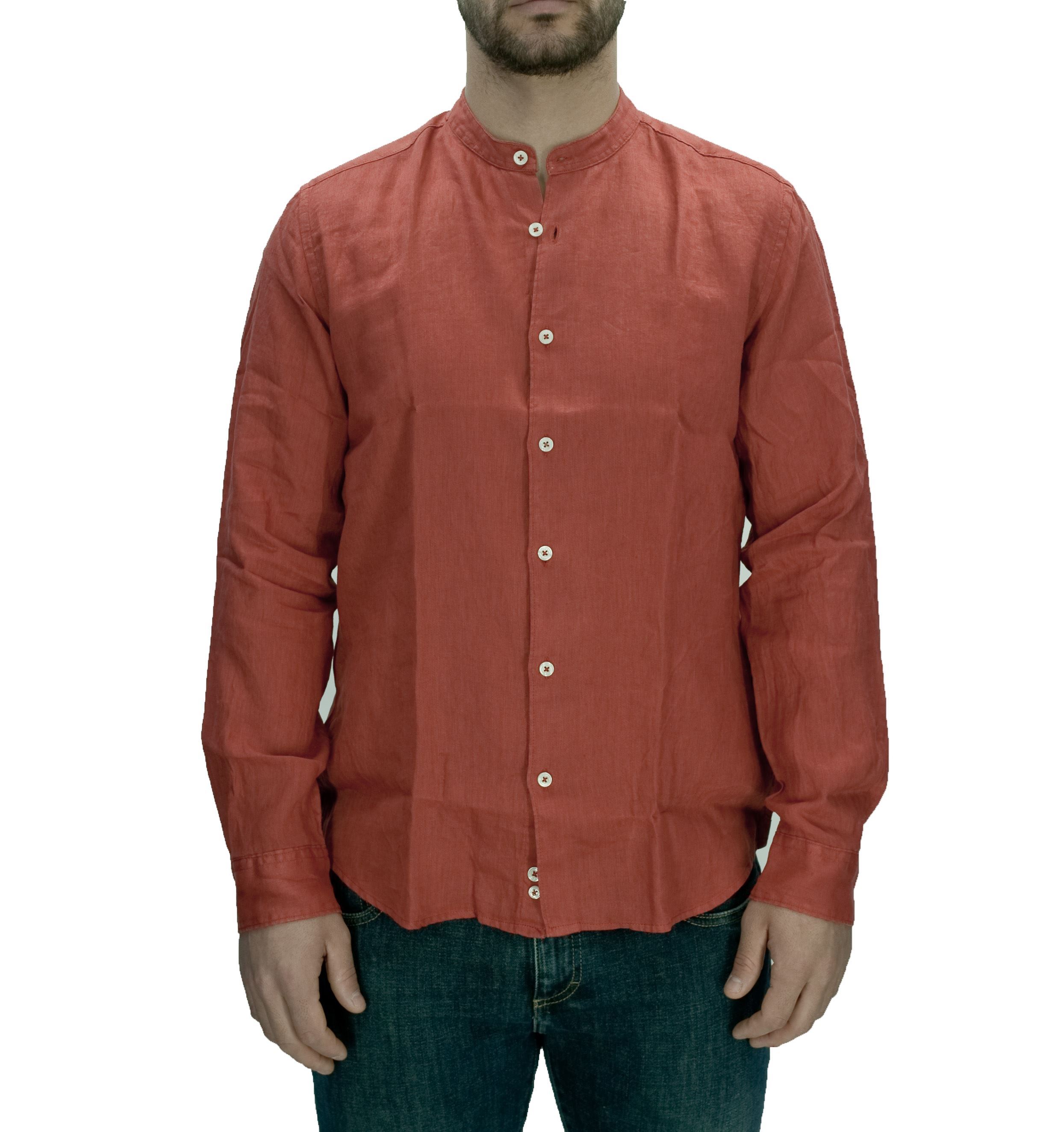 Immagine di Camicia in lino mattone