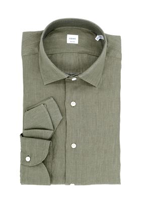 Picture of Military green washed linen shirt