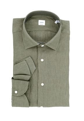 Immagine di Camicia Lino Verde Militare
