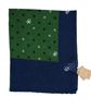 Picture of Green background patterned wool scarf