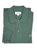 Picture of green long sleeve polo shirt