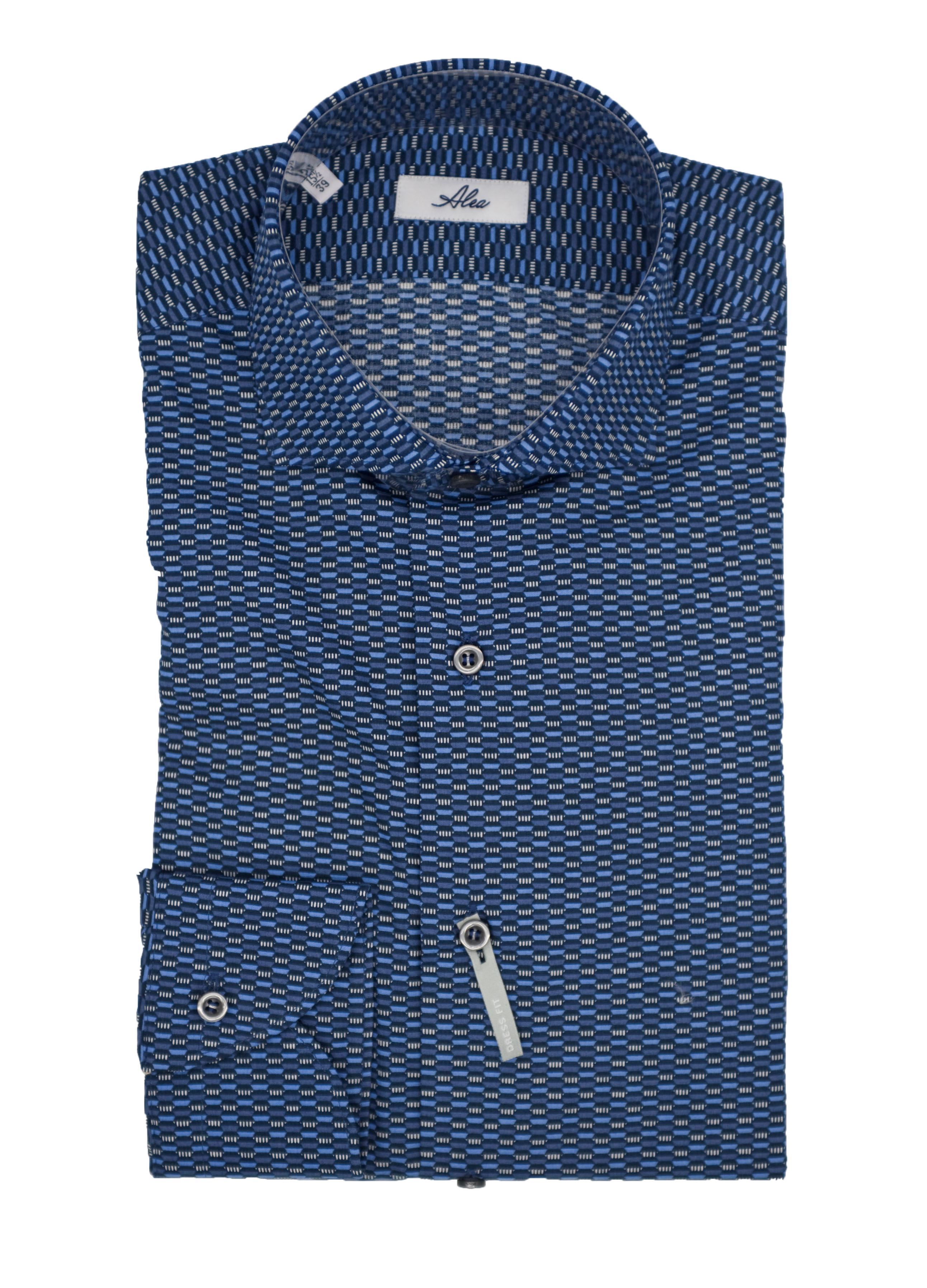 Picture of Patterned shirt with blue background