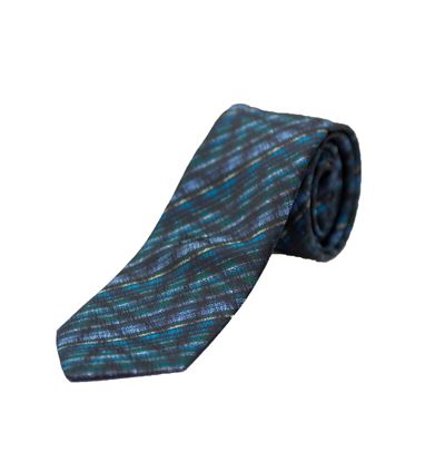 Picture of Tie with blue/grey background