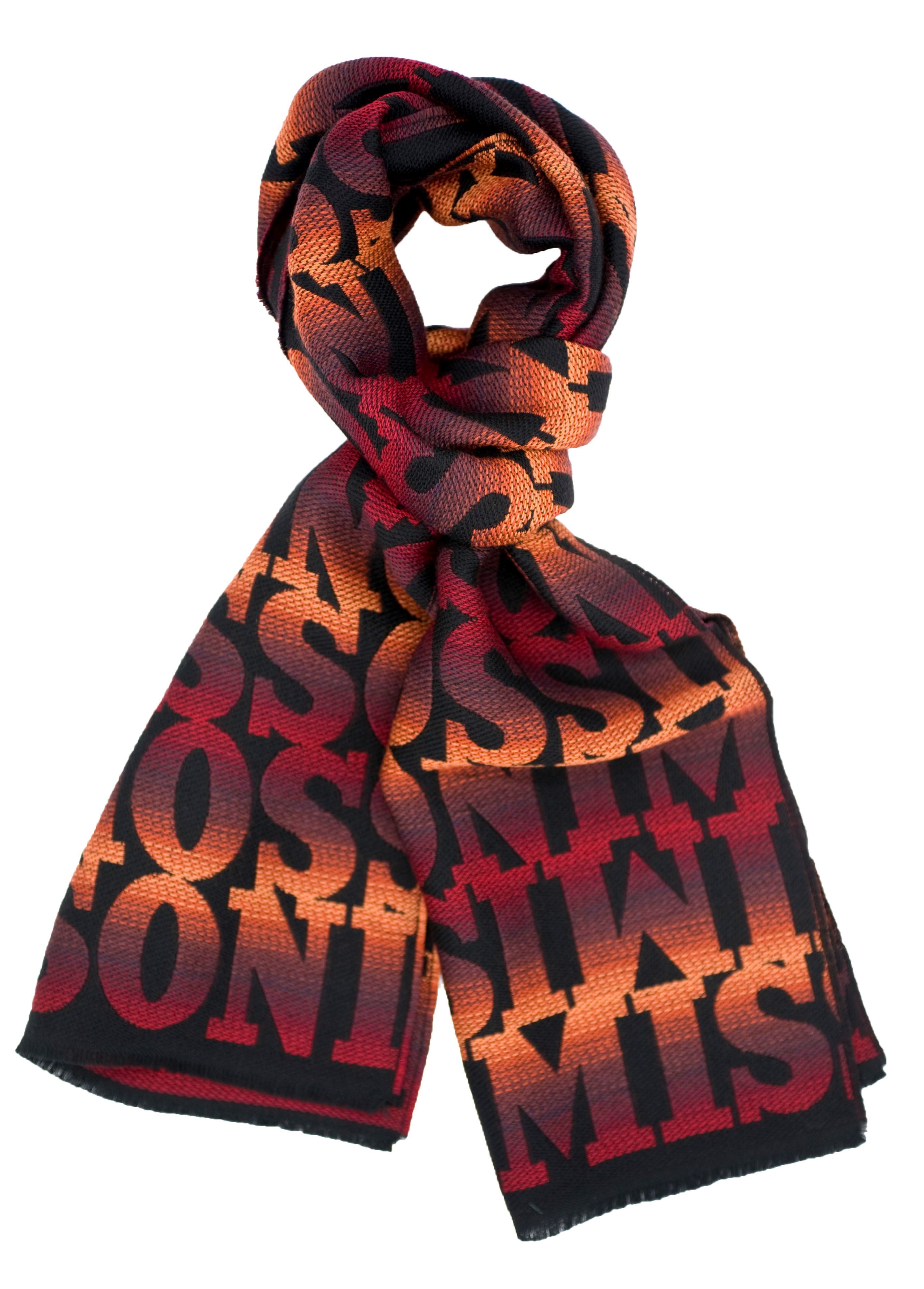 Picture of Burgundy background scarf