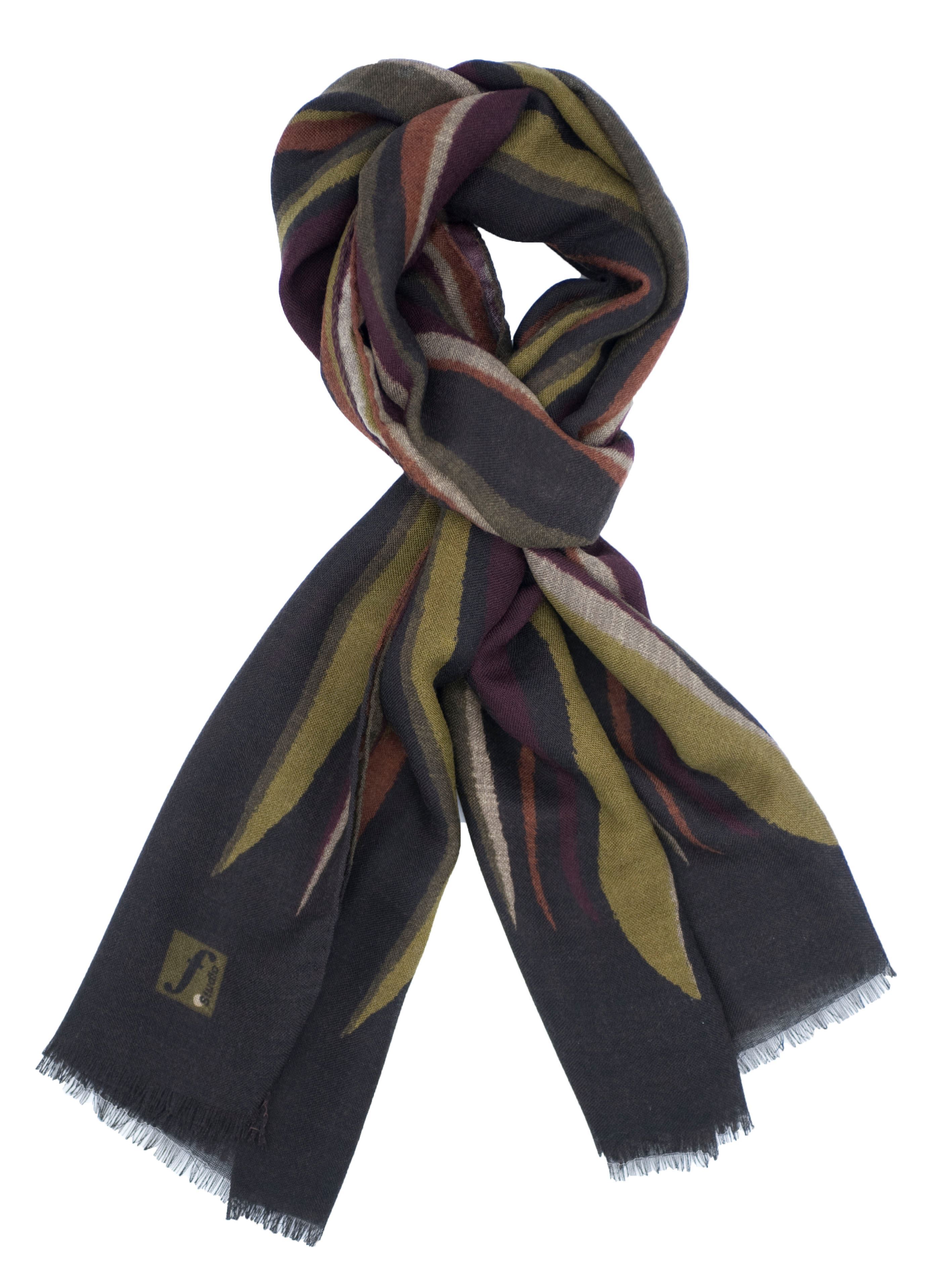 Picture of Wool scarf brown background