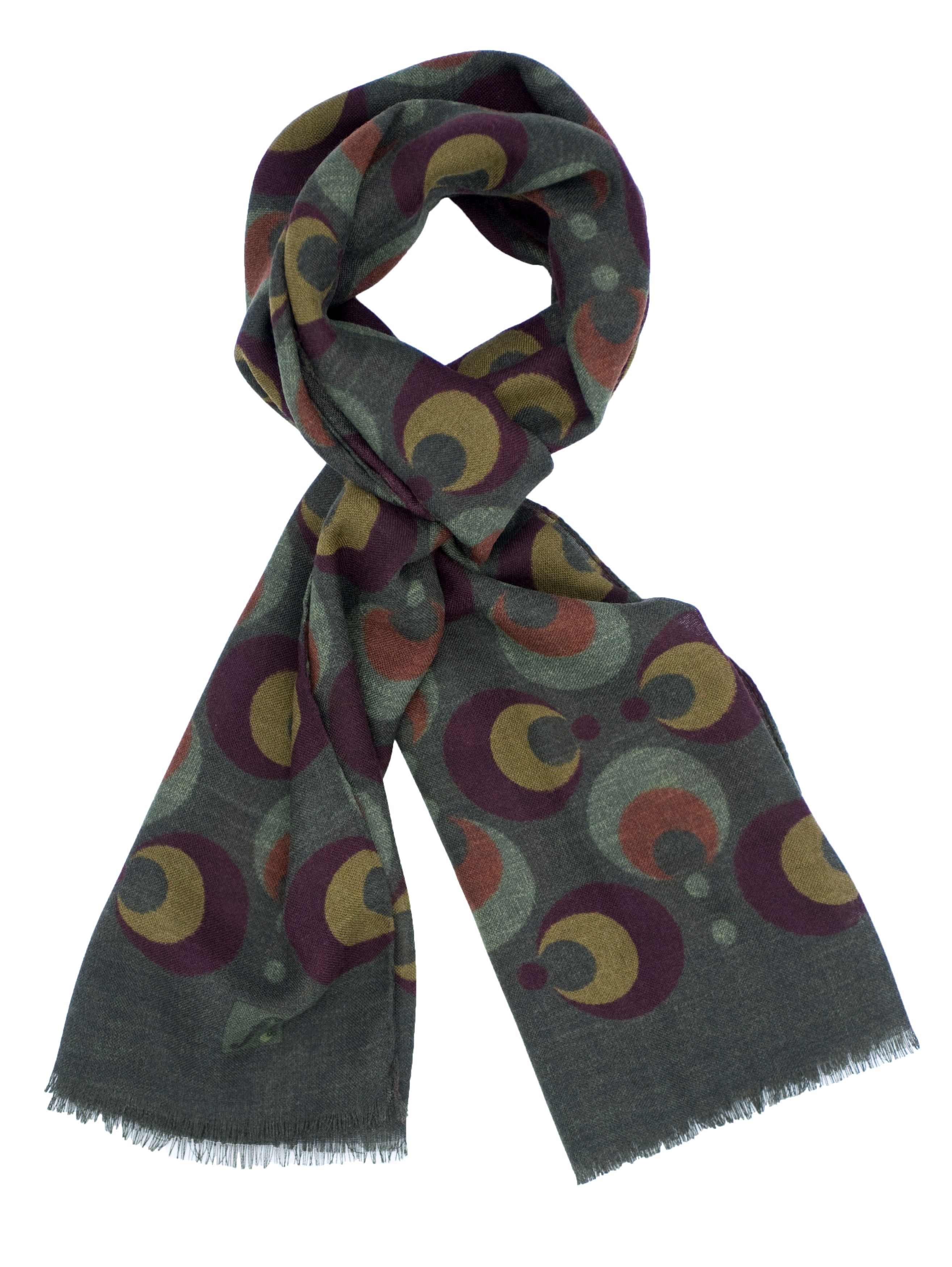 Picture of Wool scarf green background