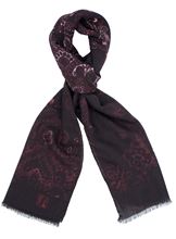 Picture of Wool scarf burgundy background